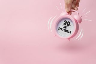 Wecker mit Datum 30. September